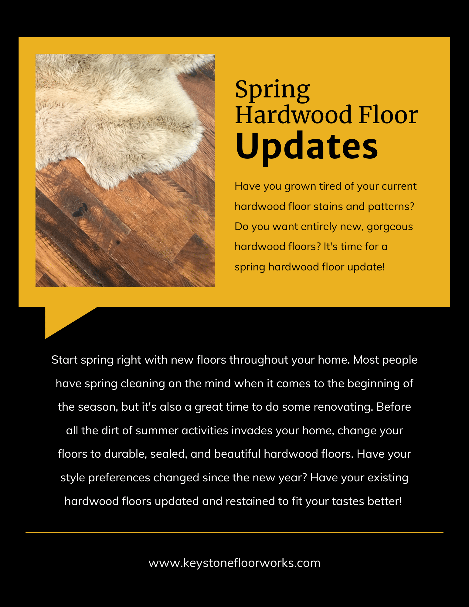 Spring Hardwood Floor Updates